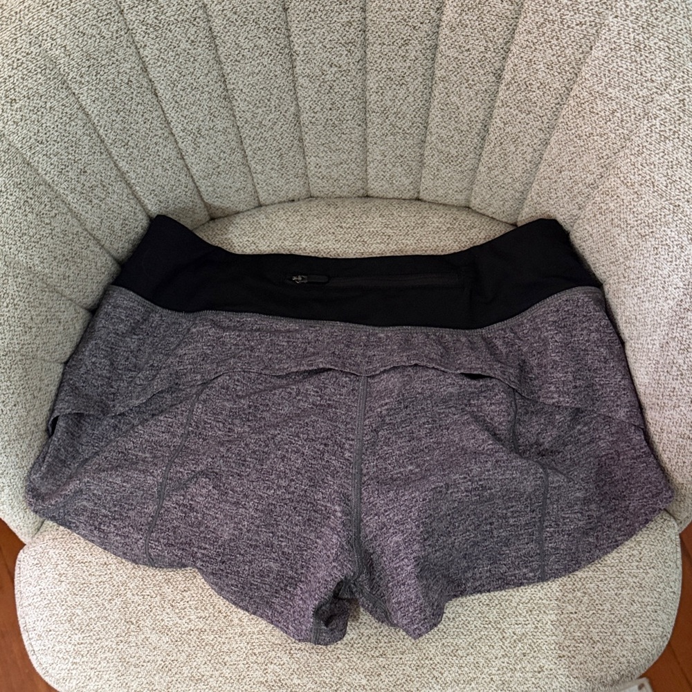 Lululemon Heather Gray sz 6 Shorts